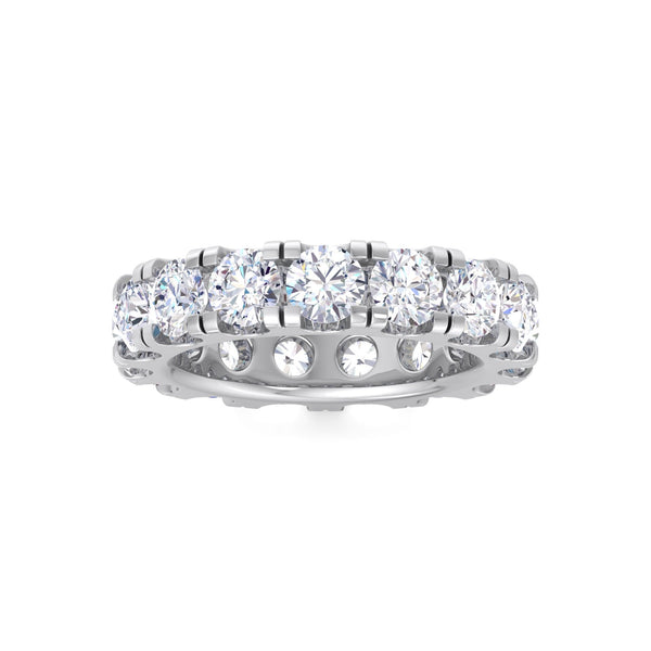 Elvessa ring in 14K white gold, round brilliant lab-grown diamond — Apekani Diamonds