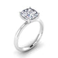 Elyra ring in 14K yellow gold, cushion-cut lab-grown diamond — Apekani Diamonds