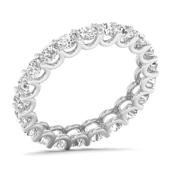 Eryssa ring in 18K white gold, round brilliant lab-grown diamond — Apekani Diamonds