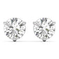 Evalisse earrings in 14K rose gold, round brilliant lab-grown diamond — Apekani Diamonds