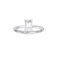 Felisse ring in 14K yellow gold, emerald-cut lab-grown diamond — Apekani Diamonds