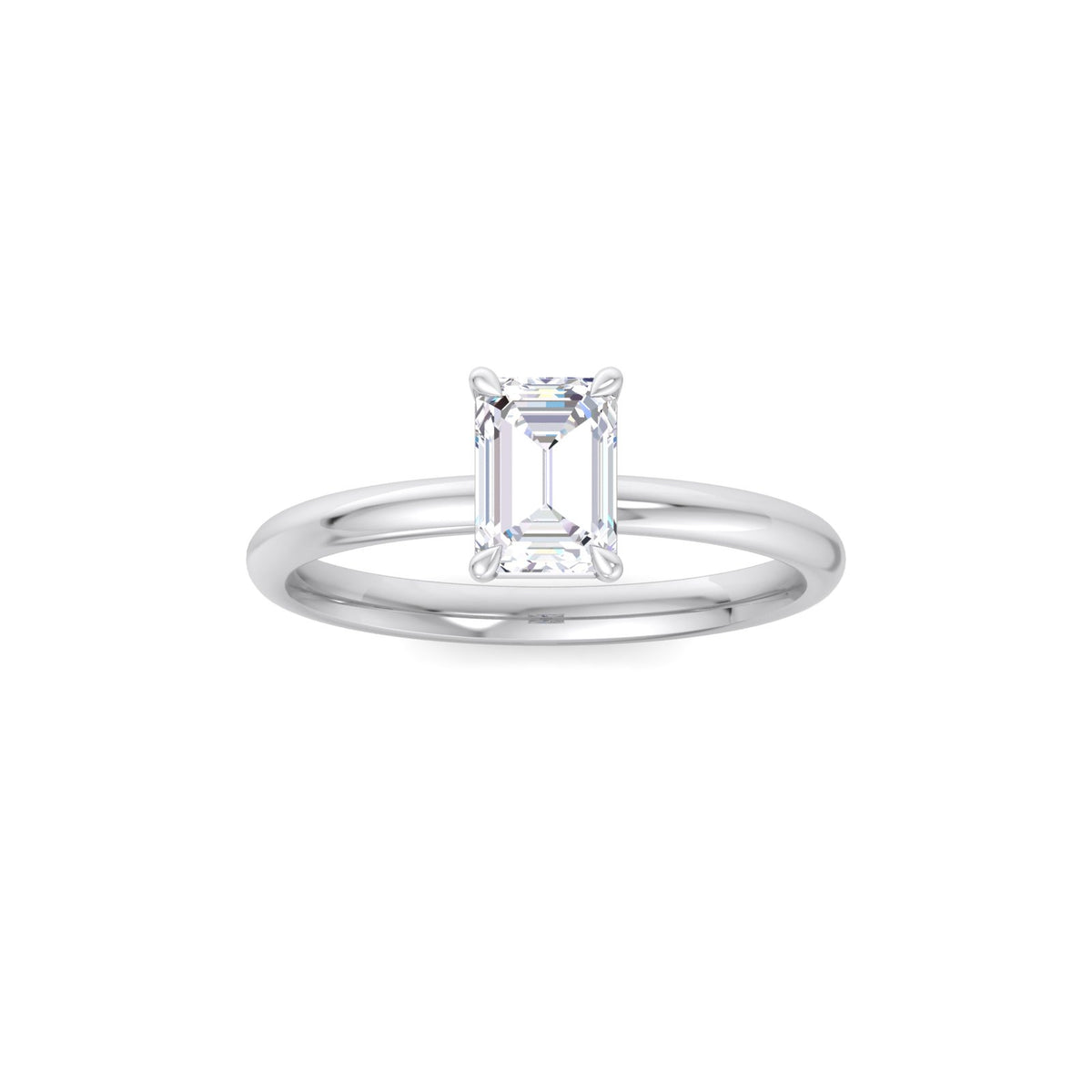 Felisse ring in 14K yellow gold, emerald-cut lab-grown diamond — Apekani Diamonds