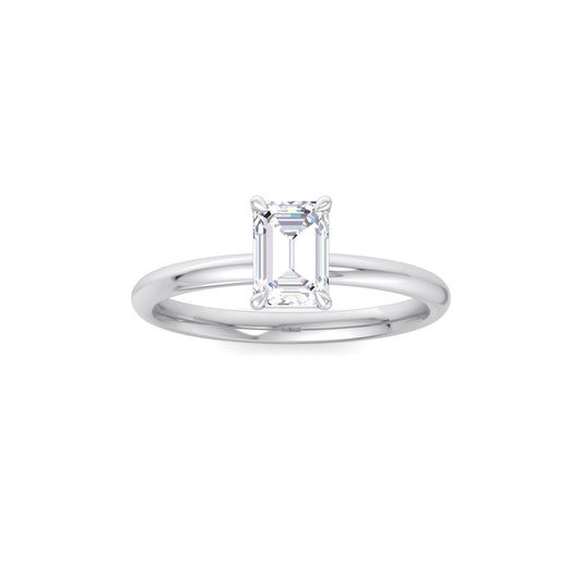 Felisse ring in 14K yellow gold, emerald-cut lab-grown diamond — Apekani Diamonds