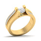 Galienne ring in 18K white gold, round brilliant lab-grown diamond — Apekani Diamonds
