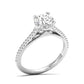 Galisse ring in 14K white gold, round brilliant lab-grown diamond — Apekani Diamonds