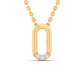 Gavisse pendant in 14K yellow gold, round brilliant lab-grown diamond — Apekani Diamonds