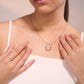 Gavisse pendant in 14K yellow gold, round brilliant lab-grown diamond (view 3) — Apekani Diamonds