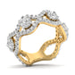 Gravelle ring in 14K yellow gold, round brilliant lab-grown diamond — Apekani Diamonds