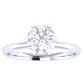 Auvora ring in 14K white gold, round brilliant lab-grown diamond — Apekani Diamonds