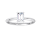 Felisse ring in 14K yellow gold, emerald-cut lab-grown diamond — Apekani Diamonds