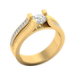 Galienne ring in 18K white gold, round brilliant lab-grown diamond — Apekani Diamonds
