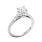 Galisse ring in 14K white gold, round brilliant lab-grown diamond — Apekani Diamonds