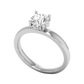 Avenelle ring in 18K white gold, round brilliant lab-grown diamond — Apekani Diamonds