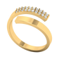 Aurelis ring in 14K yellow gold, round brilliant lab-grown diamond — Apekani Diamonds