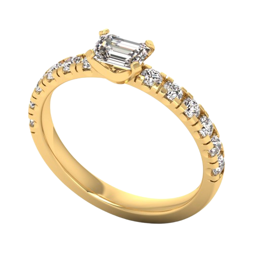 Brillia - Ring in 18K Yellow Gold | Lab-Grown Diamond
