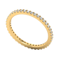 Celivora ring in 18K yellow gold, round brilliant lab-grown diamond — Apekani Diamonds
