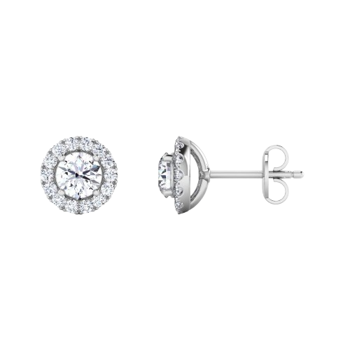 Earrings - 14K White Gold