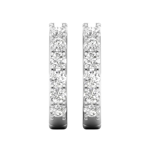Eluna - Earrings in 14K White Gold | Lab-Grown Diamond