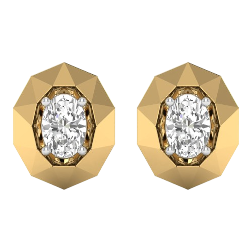 Glisora - Earrings in 14K Yellow Gold | Lab-Grown Diamond