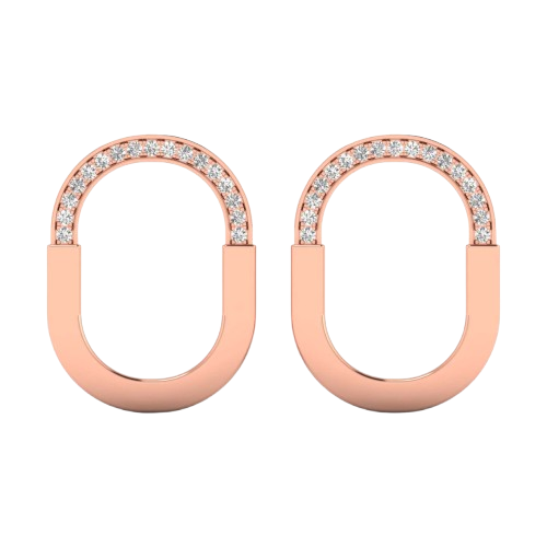 Dorexie - Earrings in 14K Rose Gold | Lab-Grown Diamond