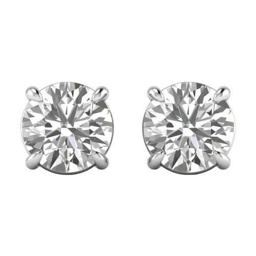 Ellovique - Earrings in 14K White Gold | Lab-Grown Diamond