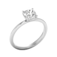 Alivara ring in 14K white gold, cushion-cut lab-grown diamond — Apekani Diamonds